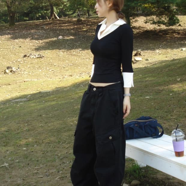 아워캐비넷 school span shirts