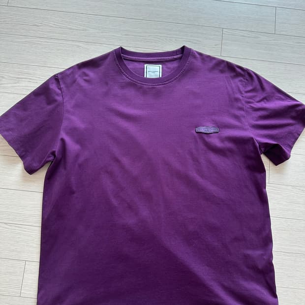 우영미 백로고 반팔티 퍼플 50사이즈