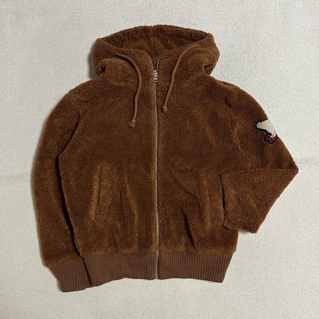 지프 뽀글이 후드집업