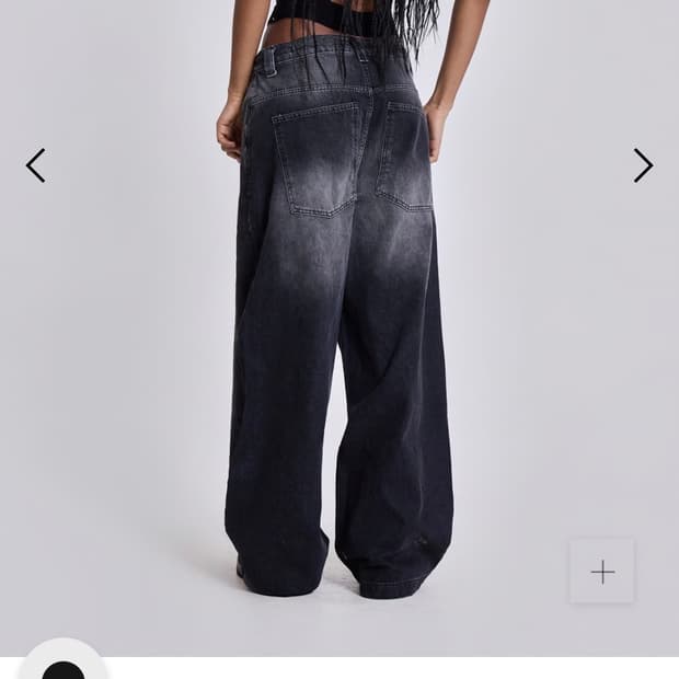 Jaded London Washed Black Colossus Jeans