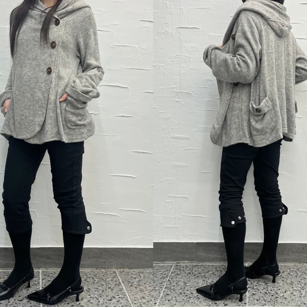loose hoodie cardigan