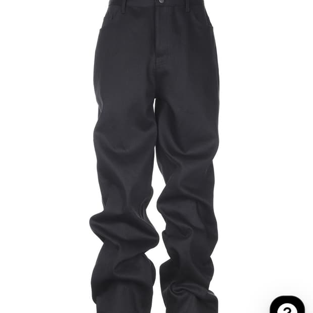 비엑세스 Eyelet Button Black Jeans 1