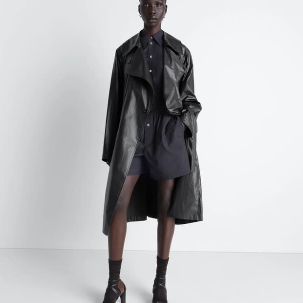 [32,34,36]르메르 26ss 라이트 랩 코트/애쉬 블랙