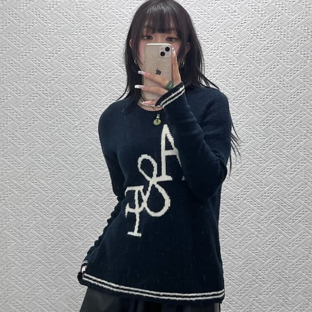 아베크롬비 올드스쿨 레트로 Y2K 여리핏 니트 90 C11059