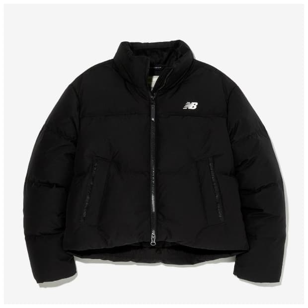 뉴발란스 액티브 숏 구스 다운 블랙