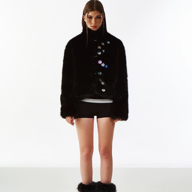 FUTUREOFX 퍼 배지 에코 퍼