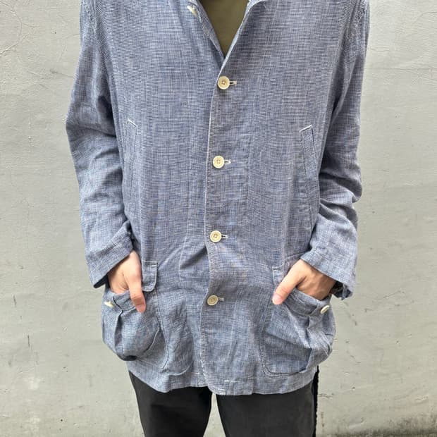 Sky Blue Medium Length Jacket