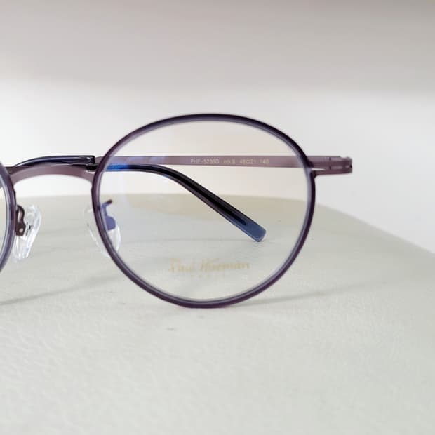 폴휴먼 PHF-5236D 그레이 원형 안경 초경량