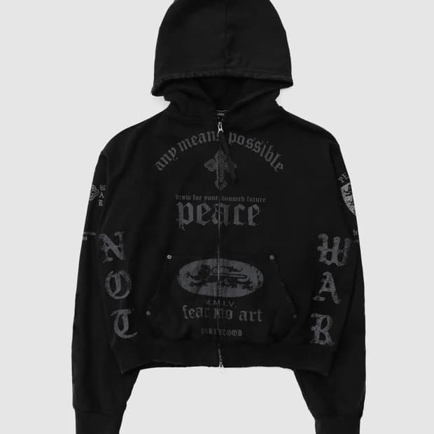 배드블러드 후드집업 더스티블랙