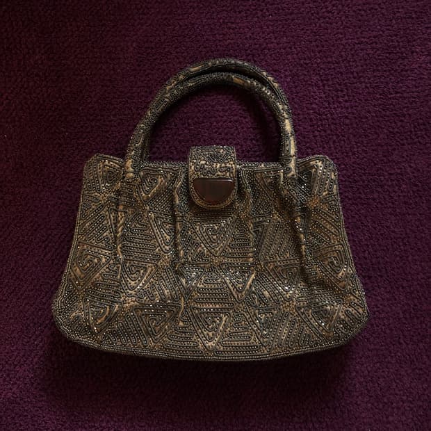 Beaded Tribal Pattern Handbag
