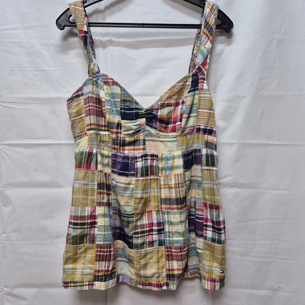 타미 패치워크 나시 블라우스