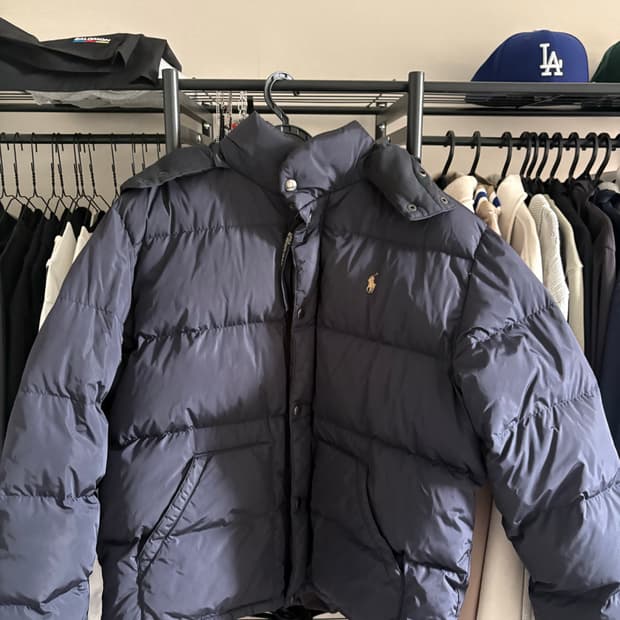 폴로 숏패딩 빈티지