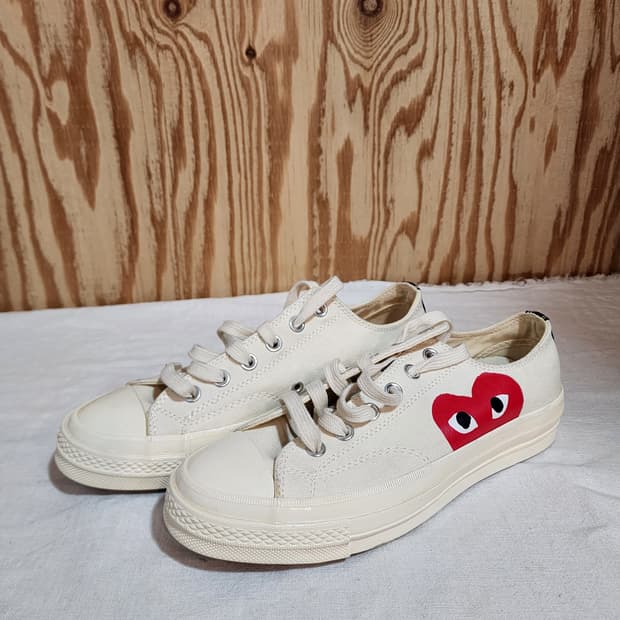 꼼데가르송 컨버스 척테일러 70 로우 아이보리
새상품 255