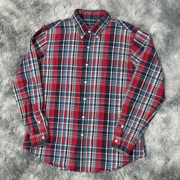폴로랄프로렌 체크셔츠 XL