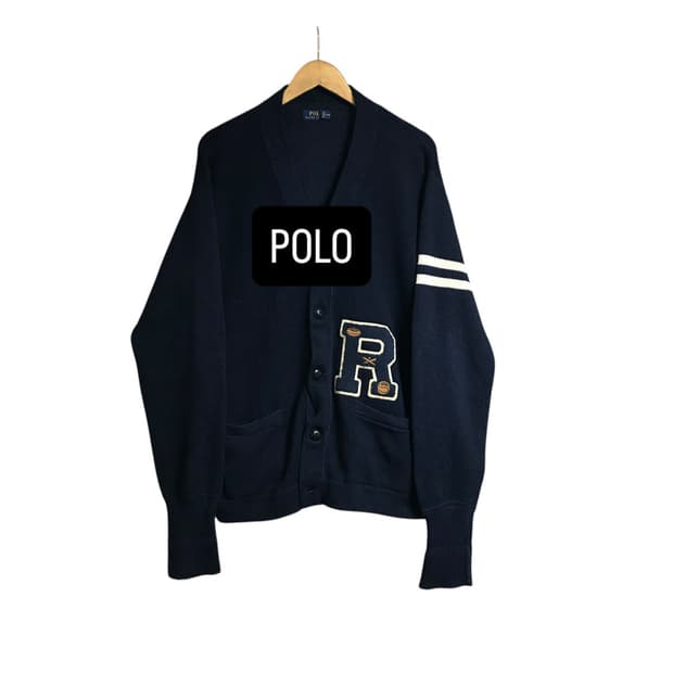 폴로 신형라인 레터맨 가디건