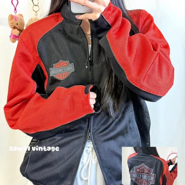 할리데이비슨 메쉬 모터사이클 자켓
