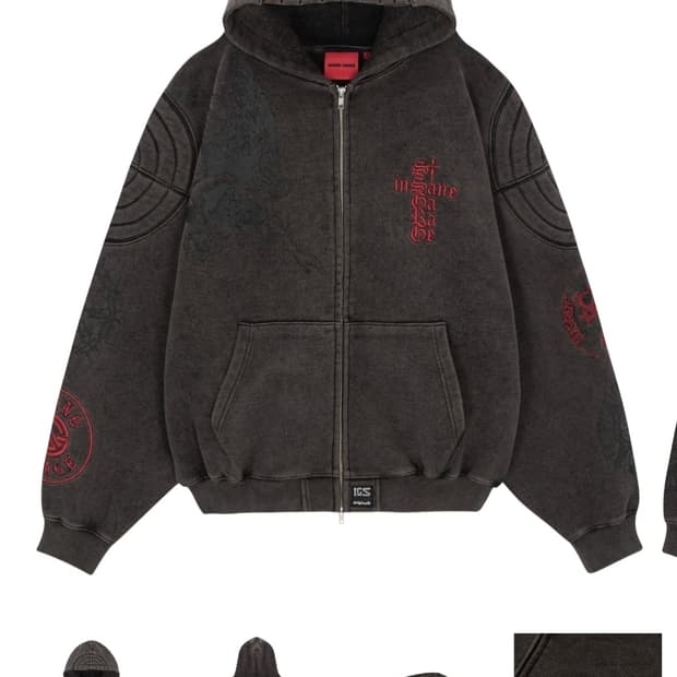 인세인개러지 패디드 숄더 후드집업 3사이즈