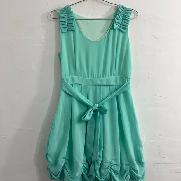 mint design mini dress