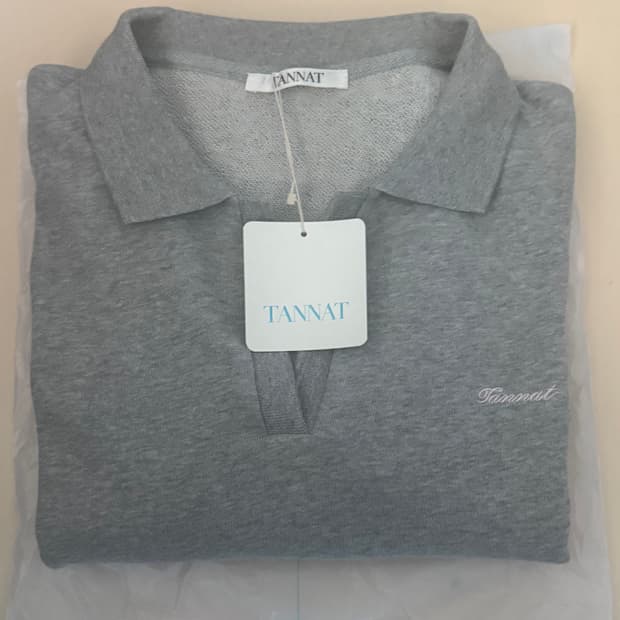 (도쿄팝업 한정) 타낫 Fluid line collar top 멜란지