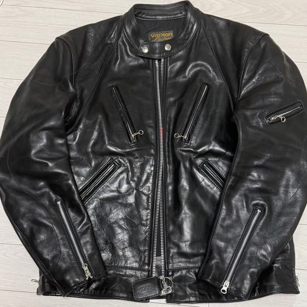 Vanson 밴슨 가죽 라이더 자켓 카페레이서 vaj3