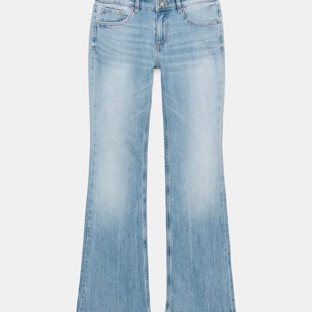 자라 로우라이즈 부츠컷 라이트블루 32