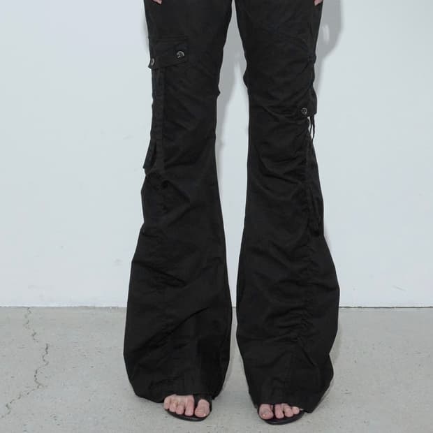 (L)보헤미안서울 washed shirring cargo pants