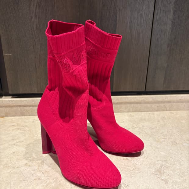 루이비통 LV 삭스 앵클 부츠 핫핑크 37