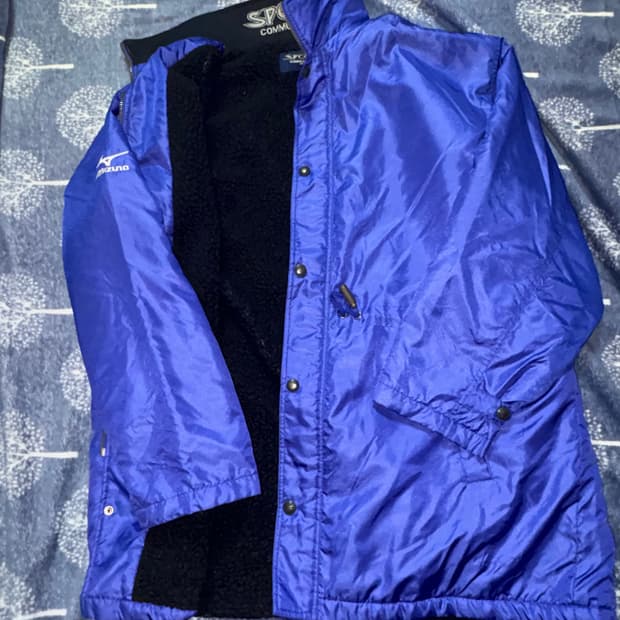 미즈노 빈티지 양털 롱파카