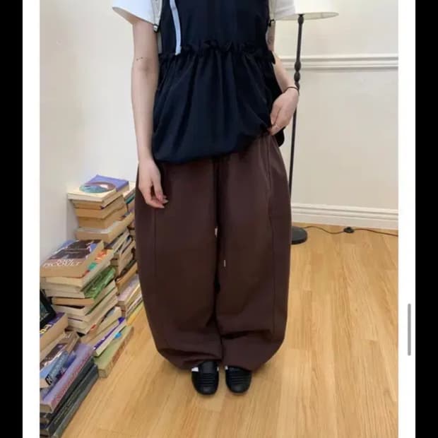 아밀트 슈가 스웻팬츠 자체제작 브라운