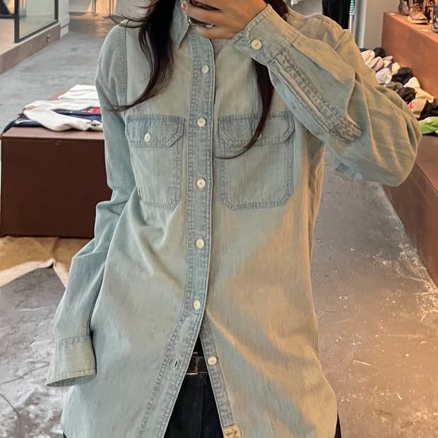 폴로 랄프로렌 샴브레이 데님 셔츠 H111