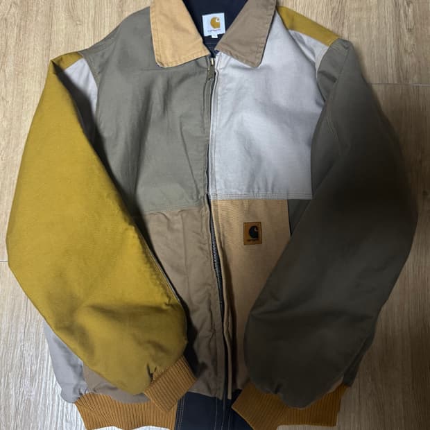 칼하트 컬러 블록 워크 자켓