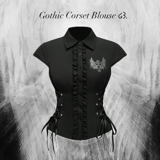 Gothic Corset Blouse