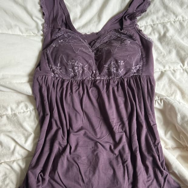 빈티지 레이스 나시 