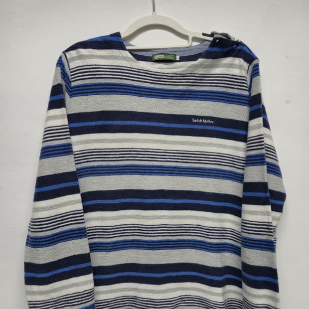 “Switch Motion” Stripe Knit