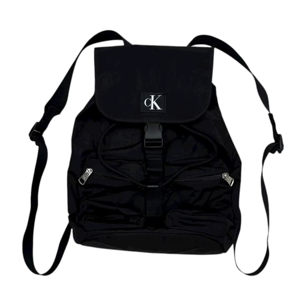 캘빈클라인 CKJ 여성 시티 나일론 복조리 백팩 가방 블랙