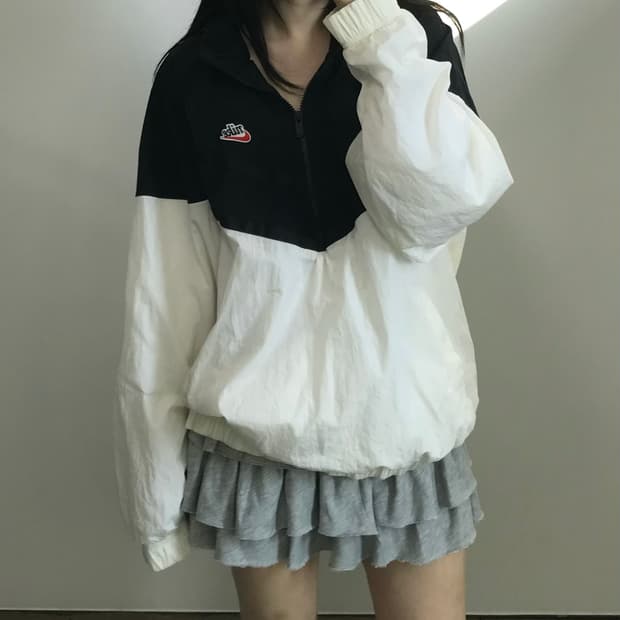 나이키 배색 아노락