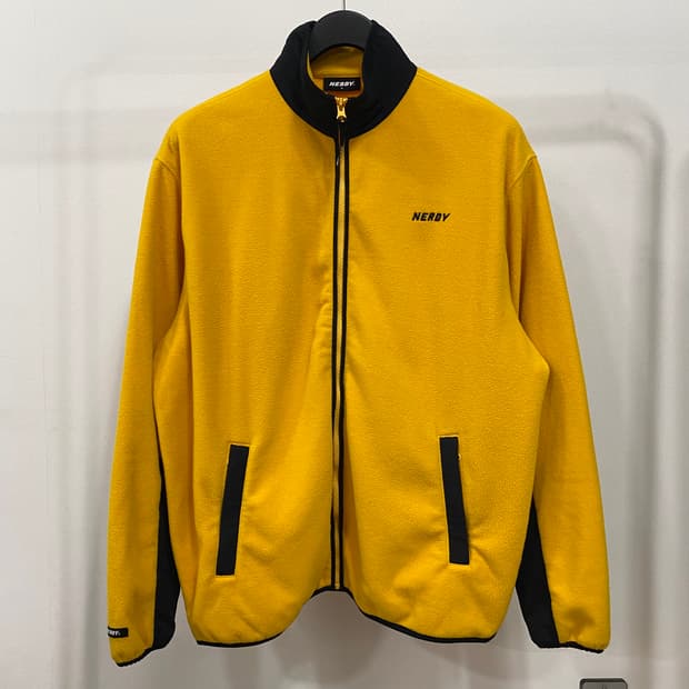 널디 옐로우 후리스 집업