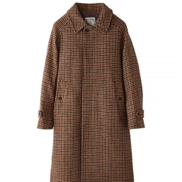 제로라운지 해리스트위드 코트 브라운 