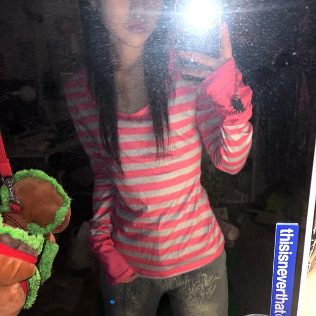 Y2K Pink Stripe Long Sleeve
