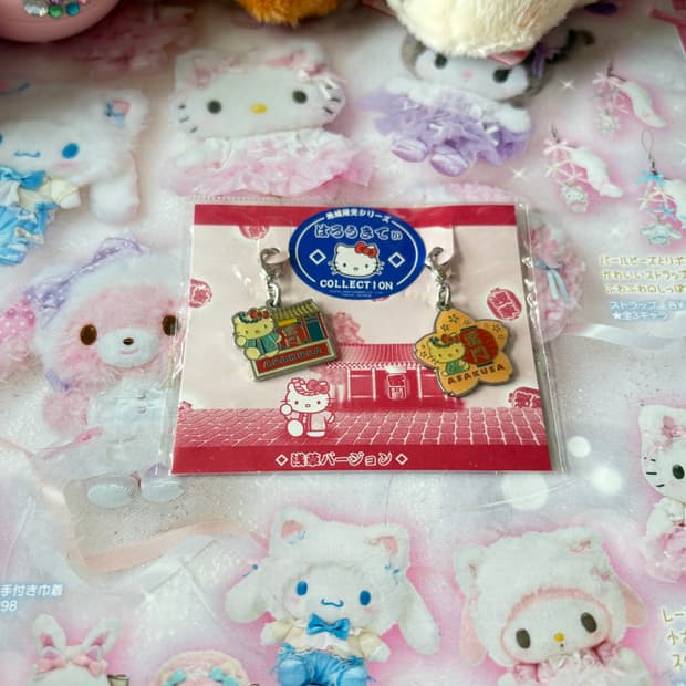 헬로키티 지역 한정 스트랩 아사쿠사 버전