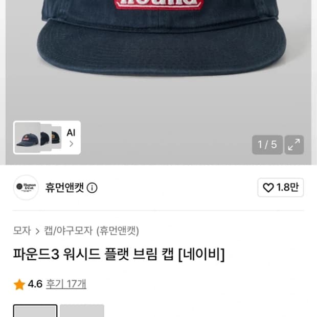 휴먼앤캣 모자