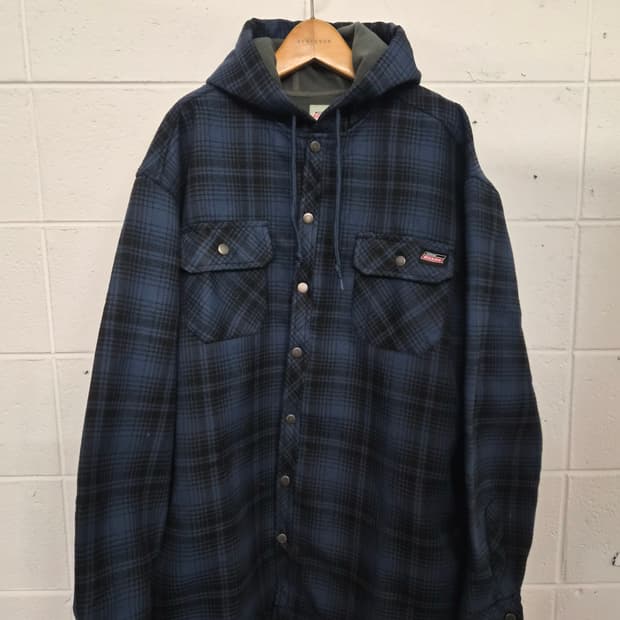 XL/110) 디키즈 플란넬 기모 후드 워크 셔츠 팝니다