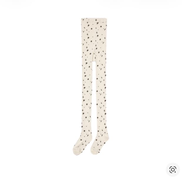 코이세이오 러스틱 플라워 스타킹 아이보리