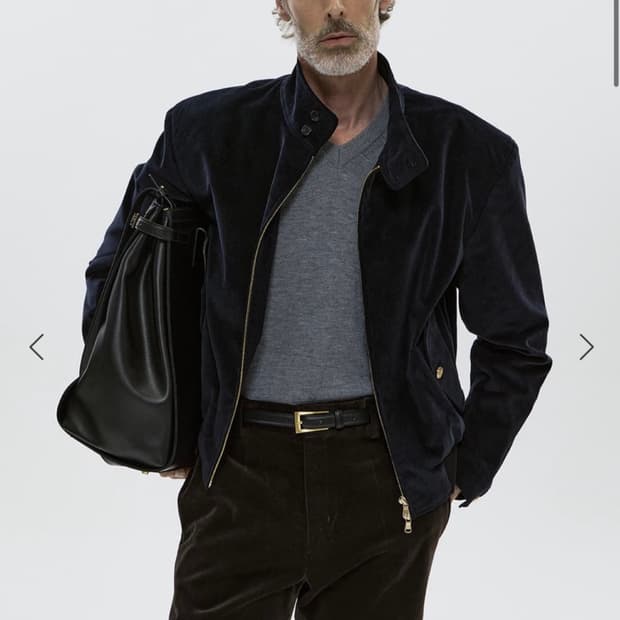 세비지 코듀로이 해링턴 자켓 (L)