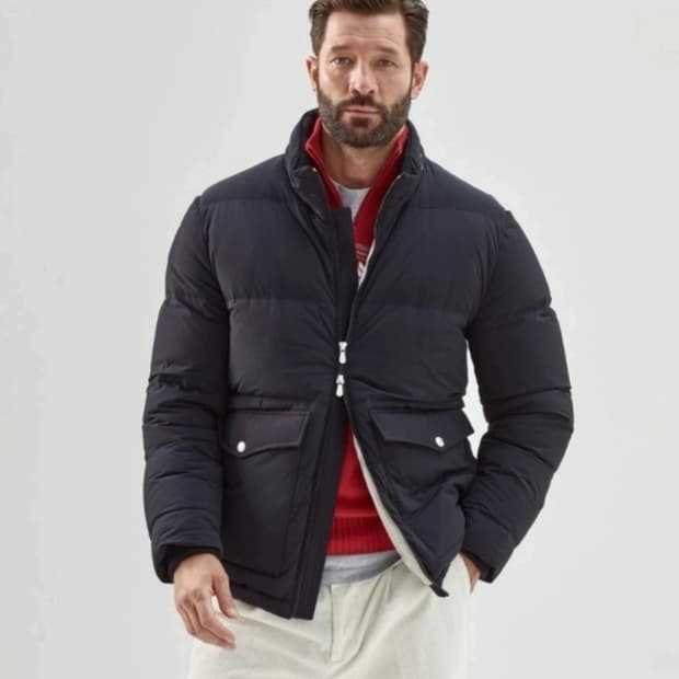 [택포함 완전 새제품] 브루넬로 쿠치넬리 구스다운 패딩 L(110)