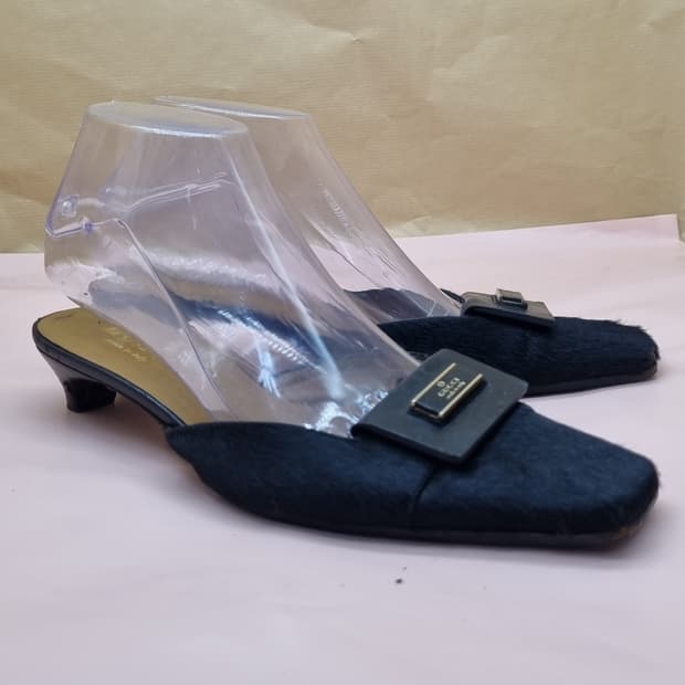 구찌 여성뮬 슬리퍼37 240 굽4