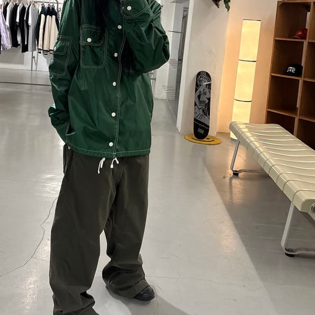 빔즈 BEAMS PLUS Nylon Oxford Painter Pants