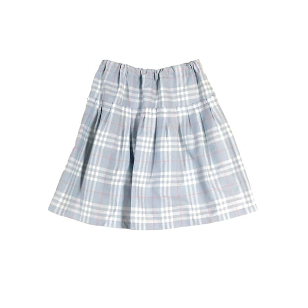 버버리런던 하늘핑크체크 프릴스커트