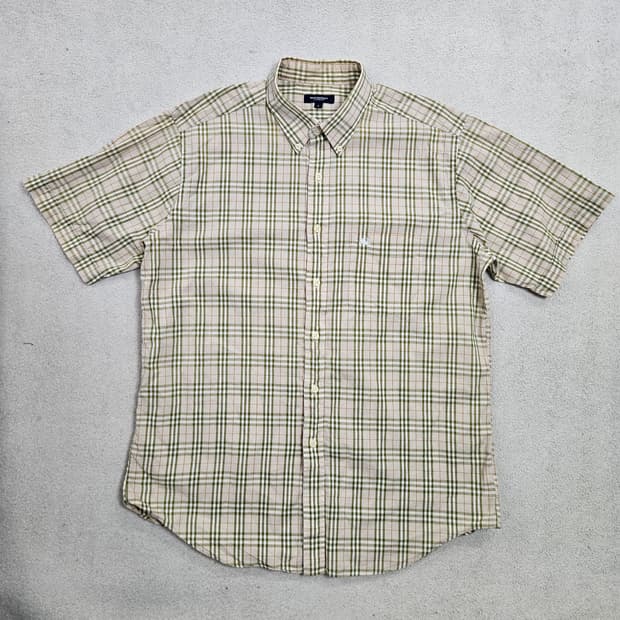 버버리 노바 체크 반팔 셔츠 L