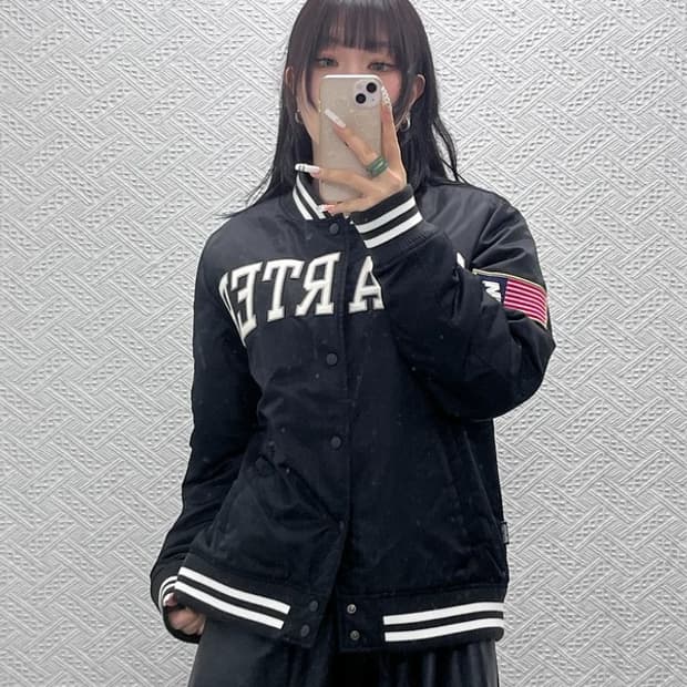 스타터 올드스쿨 펑크 성조기 스타디움 바시티자켓 M C11012